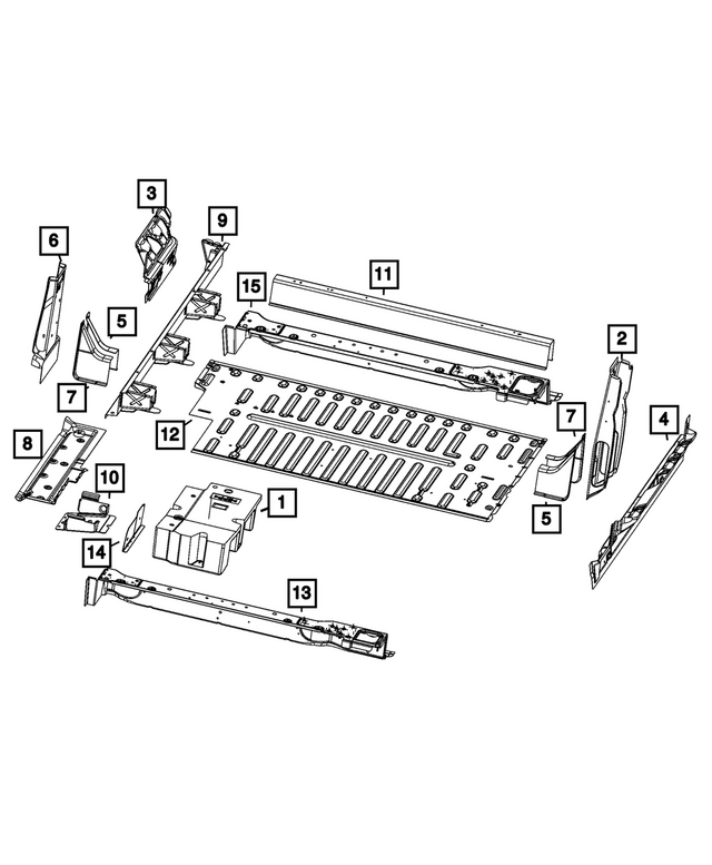 68578556AA - : Floor Pan Reinforcement for Mopar Image