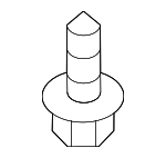 986116 - Body: Lower Molding Screw for Volvo Image