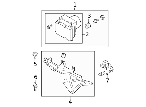 ABS Components for 2005 Subaru Forester #0