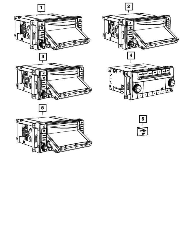 5091337AH - Electrical: Multi Media Radio for Mopar Image image