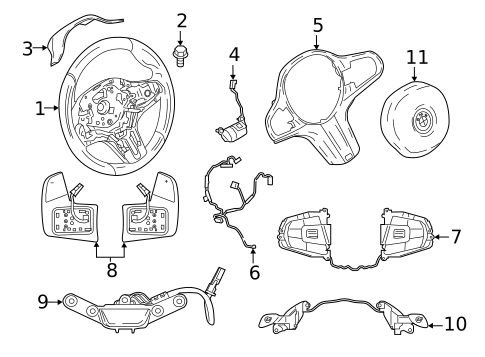 Steering Wheel & Trim for 2018 BMW M5 #1
