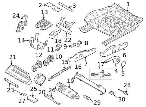 Air Bag Components for 2008 Porsche Cayman #1