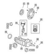 4796545 - : Crankshaft Bearing Package for Mopar Image
