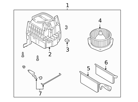 Blower Motor & Fan for 1998 Mitsubishi Montero Sport #0