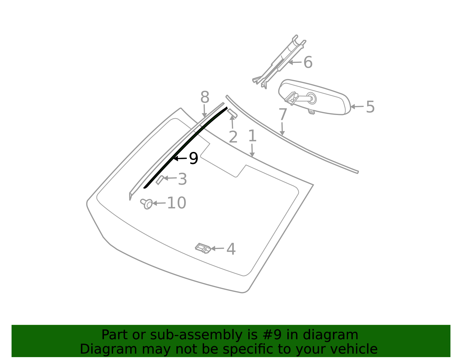 2003-2007 Nissan Murano Side Molding Fastener 72725-CA010 | Nissan USA