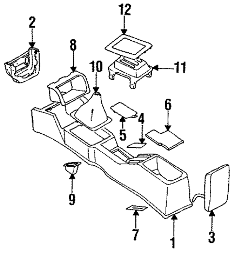 Center Console for 1985 Nissan Maxima #0