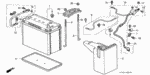 32601SK7900 - Electrical/Exhaust/Heater/Fuel: BOLT, BATTERY TERMINAL for Acura Image