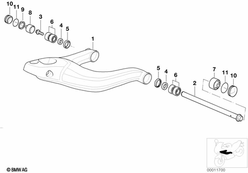 Telescopic Forks, Telelever for 1996 BMW-Motorrad R 1200 C #2