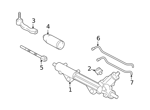 Steering Gear & Linkage for 2006 Lincoln LS #0