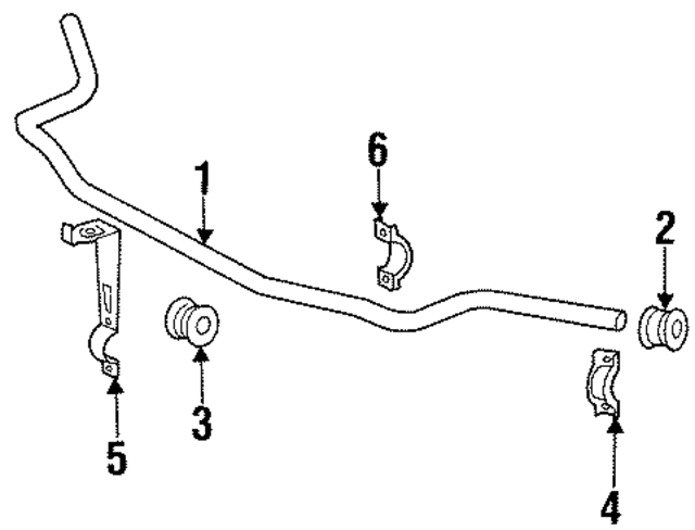 1243235565 - Suspension: Stabilizer Bar for Mercedes-Benz Image
