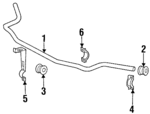 1243230426 - : Stabilizer Bar Bracket for Mercedes-Benz Image