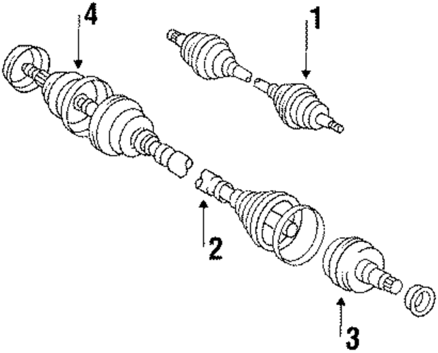 4342012071 - : Axle Assembly for Toyota Image