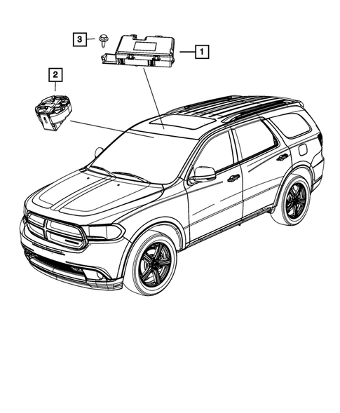 Keys, Modules and Engine Controllers for 2012 Dodge Durango #5