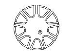 529102M130 - : 2010-2012 Hyundai Genesis Coupe - Wheel, Alloy for Hyundai: Genesis Coupe Image