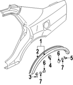 MR927236 - : Wheel Flare for Mitsubishi: Diamante Image