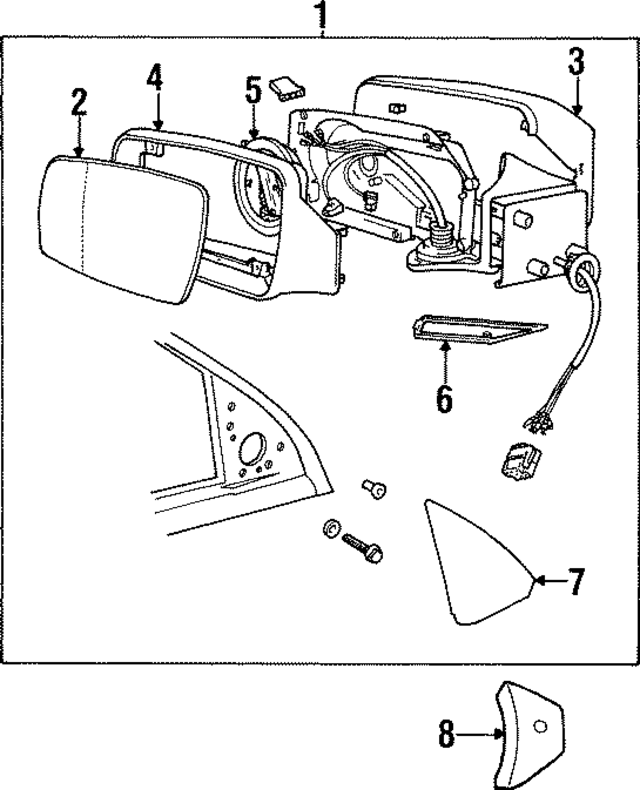 6846429 - : Door Mirror Trim Ring for Volvo Image