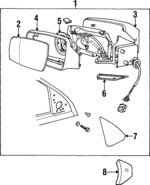 9133155 - Body: Mirror Outside for Volvo: 850 Image
