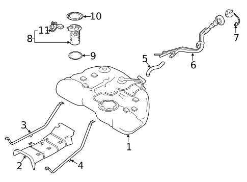 Fuel System Components for 2023 Nissan Altima #1