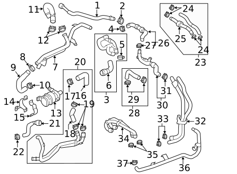 Water Pump for 2017 Porsche Cayenne #12