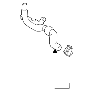 95810637120 - Cooling System: Drive Motor Inverter Coolant Line for Porsche Image