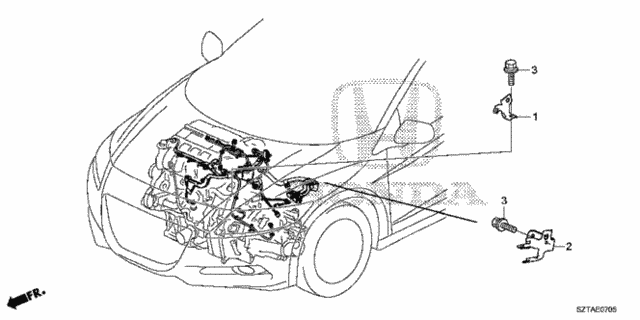 Engine Wire Harness Stay for 2016 Honda CR-Z #0