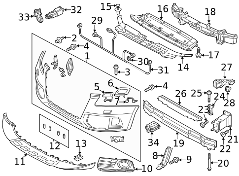 Grille & Components for 2014 Audi Q5 #4