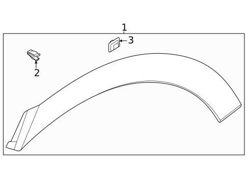 Exterior Trim - Quarter Panel for 2023 Genesis GV80 #0