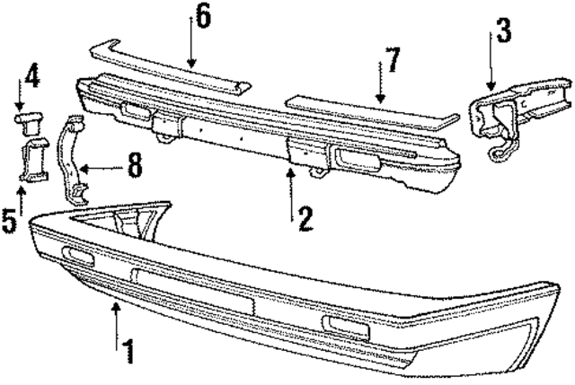 307807217305 - : Bumper Cover for Volkswagen Image