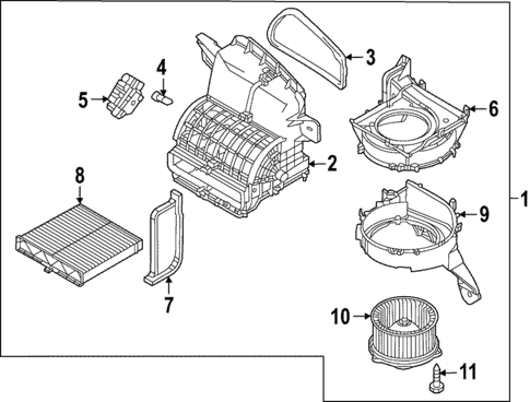 Blower Motor & Fan for 2024 Mazda CX-50 #0