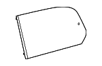 627106A041 - Body: Quarter Glass for Lexus: GX470 Image