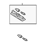 63316962057 - Body: Reading Lmp Assembly for BMW: 525i, 525xi, 528i, 528i xDrive, 528xi, 530i, 530xi, 535i, 535i xDrive, 535xi, 545i, 550i, M5 Image