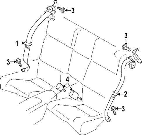 Seat Belt for 2024 Subaru BRZ #0