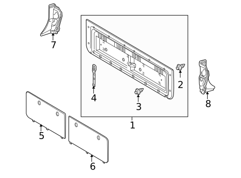 Interior Trim - Tail Gate for 2008 Lexus LX570 #0
