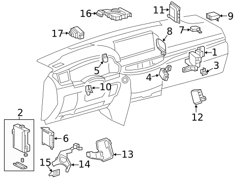 Control Modules for 2021 Lexus LX570 #0