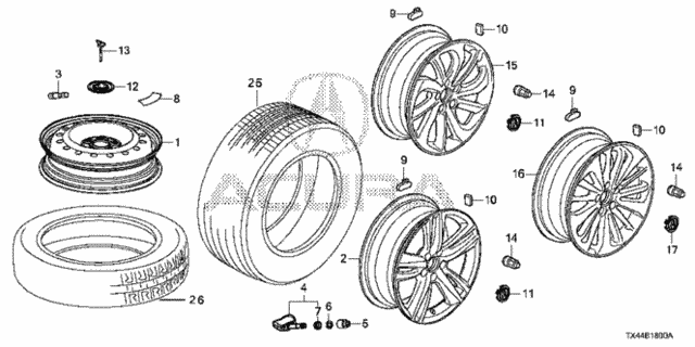 Wheel Disk (KA) for 2013 Acura RDX #0
