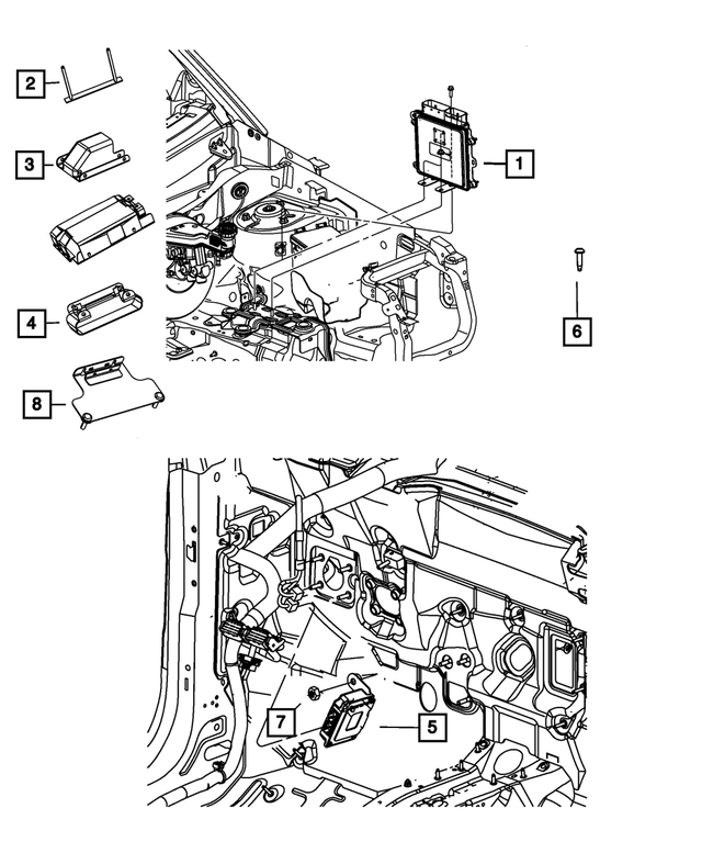 68050654AA - Electrical: Connector Cover for Mopar Image