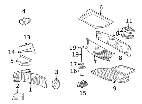 Interior Trim - Rear Body for 2003 Ford Thunderbird #0