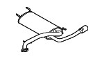 L51240100B - : Muffler &amp; Pipe for Mazda: 3 Image