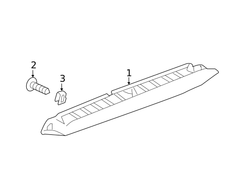 High Mounted Stop Lamp for 2022 GMC Terrain #0