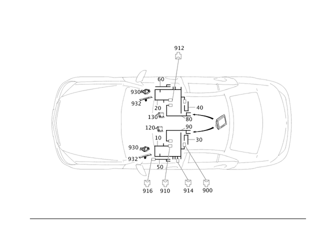 2044406840 - : Electrical Wiring Harness for Mercedes-Benz Image