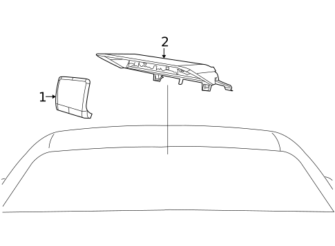 High Mounted Stop Lamp for 2016 Dodge Challenger #0