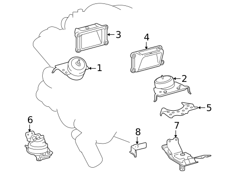 Engine & Trans Mounting for 2016 Toyota Sequoia #0