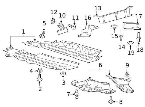 Under Cover & Splash Shields for 2017 Ford Edge #0