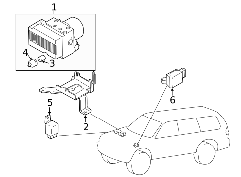 Anti-Lock Brakes for 1998 Mitsubishi Montero Sport #0