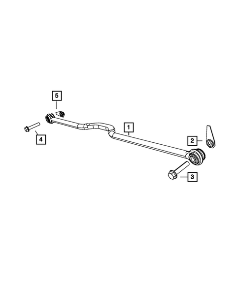 Rear Stabilizer Bar for 2012 Jeep Wrangler #1