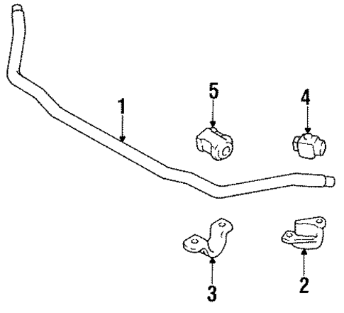 Stabilizer Bar & Components for 1990 Dodge Monaco #0