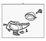 BN8P51680A - : 2004-2006 Mazda 3 - Fog Lamp Assembly for Mazda: 3 Image