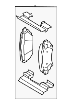 171654 - Brakes: ACDelcoâ„¢ Brake Pads for Buick: Century, LeSabre, Park Avenue, Regal, Riviera | Cadillac: DeVille, Eldorado, Seville | Chevrolet: Impala, Monte Carlo, Venture | Oldsmobile: Aurora, Intrigue, Silhouette | Pontiac: Bonneville, Grand Prix, Montana, Trans Sport Image