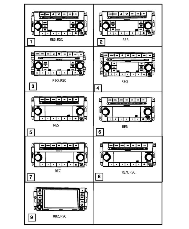 Z5064757AD - Electrical: Am/fm/dvd/hdd/mp3/rr Camera Radio for Mopar Image