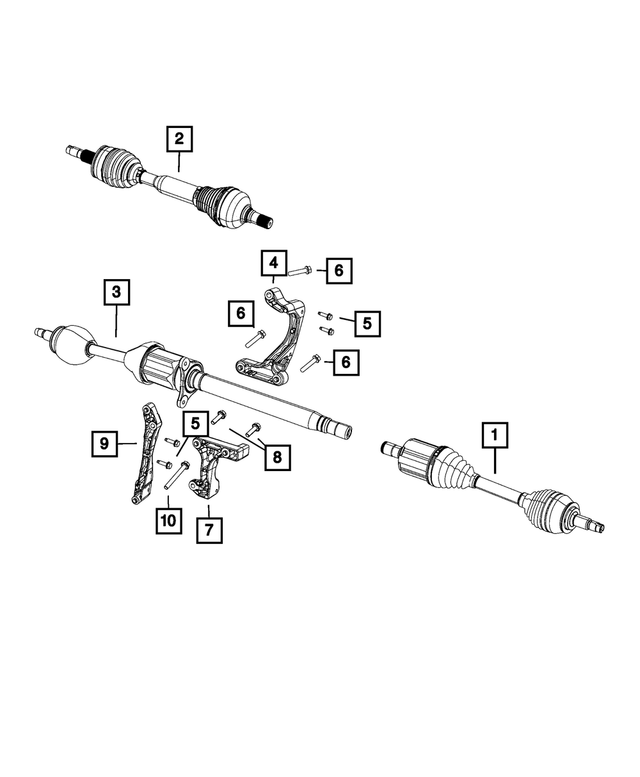« 6105050AA – Front Wheel Drive; Differential and Drive Line : Collerette Hexagonale Boulon pour Mopar Image »
